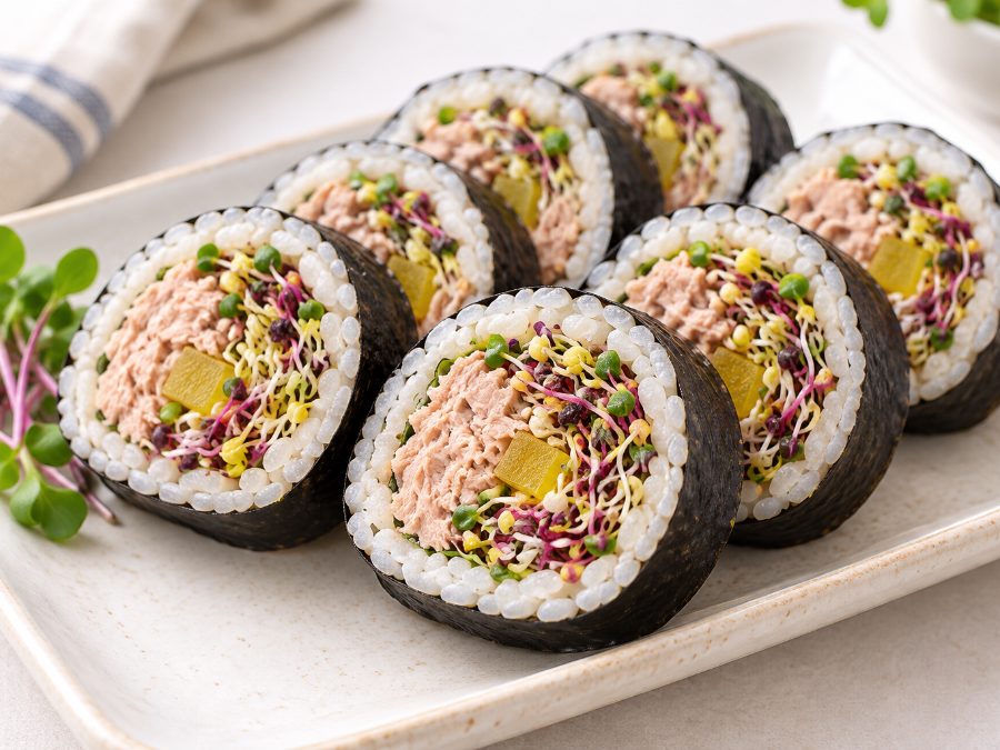 새싹참치김밥 완성 사진