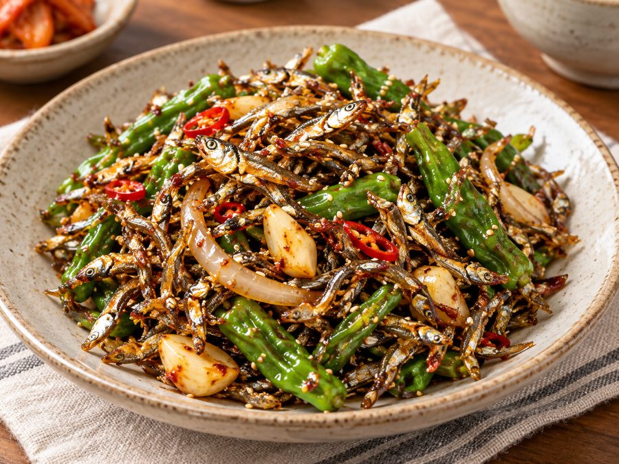 김대석 꽈리고추 멸치볶음 완성 사진