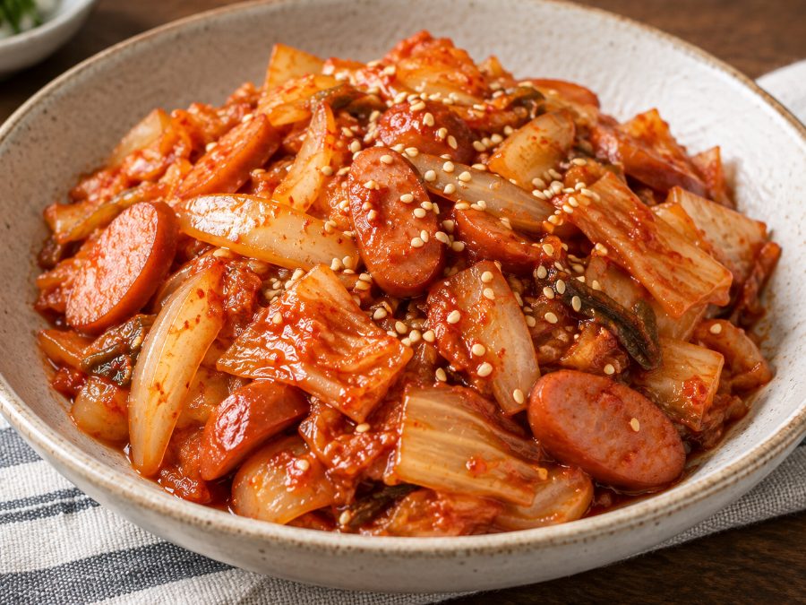 김치볶음 완성 사진