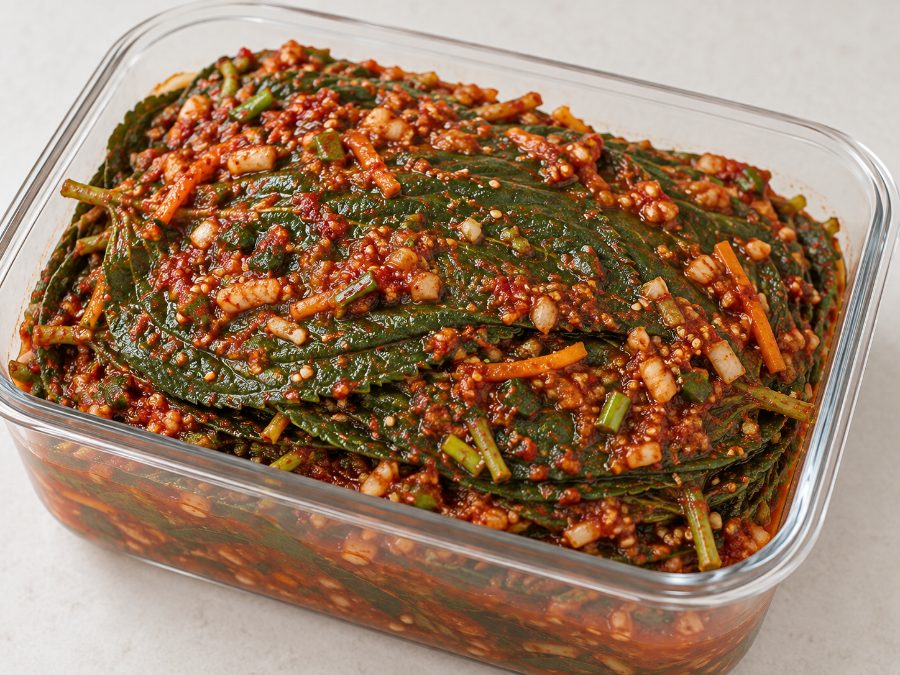 깻잎김치 완성 사진